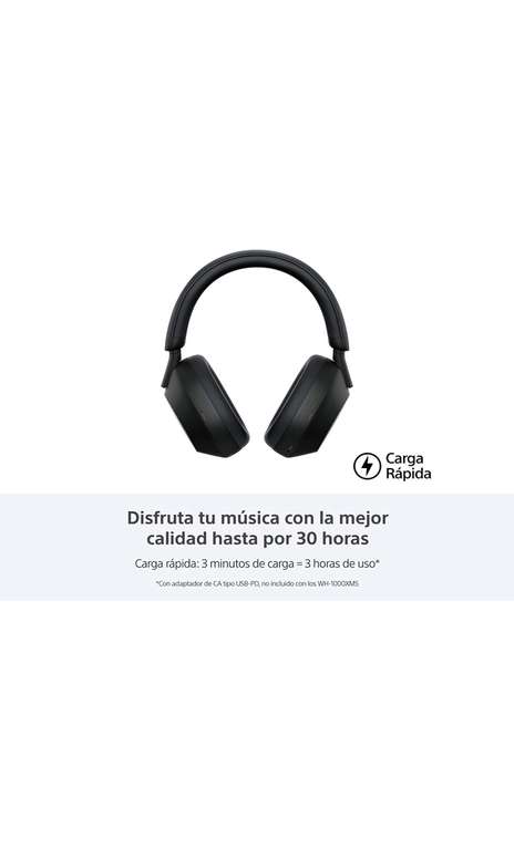Amazon: Sony WH-1000XM5 Audífonos inalámbricos con Cancelación de Ruido, Negro