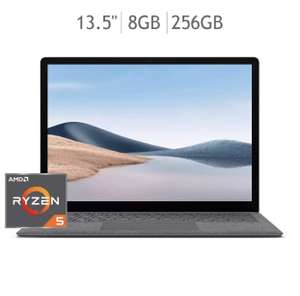 Costco: Microsoft Surface Laptop 4 13.5" AMD Ryzen 5 4680U 8GB+256GB color Plata