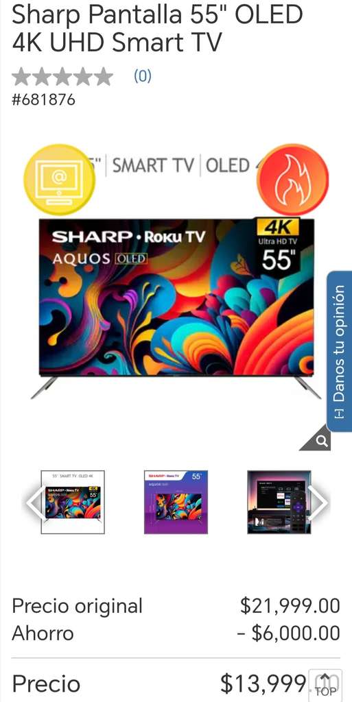 Buena, bonita y barata:  rebaja esta Smart TV de Sharp y la