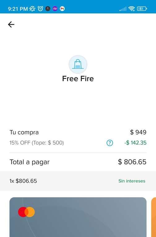 Pago Store(Free Fire): Recargas Dobles+15% de descuento con Mercado Pago