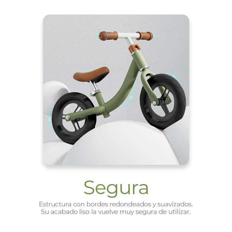 Amazon Prime Raganet, Bicicleta de Equilibrio para niños, Bici sin Pedales de Aprendizaje, Acero Inoxidable