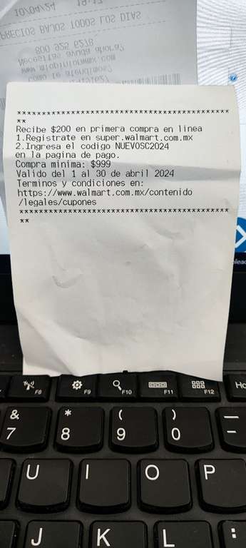 Walmart: Recibe $200 en primera compra en línea, del 1 al 30 de abril, con una compra mínima de $999