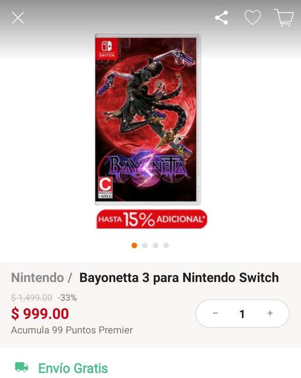 Linio: Bayonetta 3, pagando con Paypal