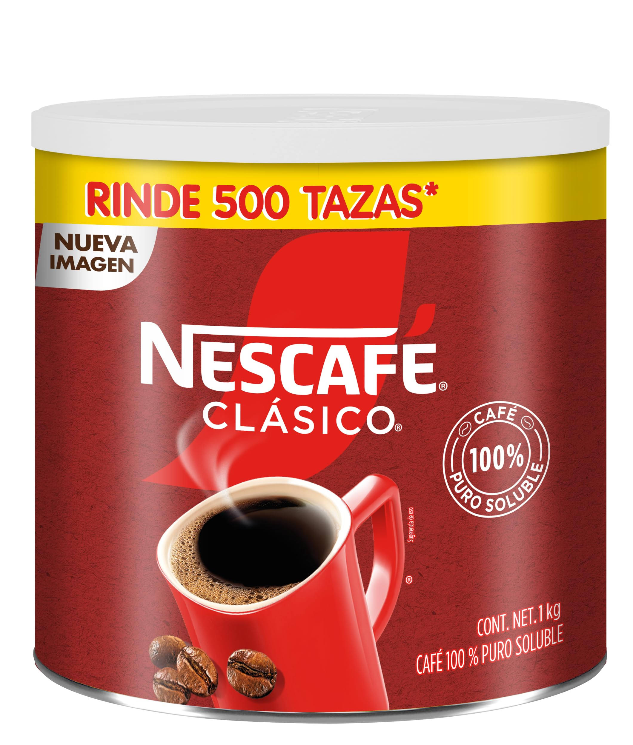 Amazon: Nescafé Clásico Café 100% Puro Soluble Bote de 1Kg