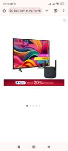 Linio: Combo Pantalla Hisense 58 58R6E3 Smart TV Roku LED + Repetidor | Pagando con PayPal