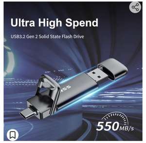 Amazon: SSD USB 256GB con conexión dual
