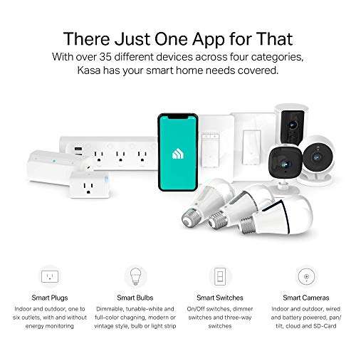 Amazon: Kasa regleta inteligente con 3 Tomas controladas Individualmente y 2 Puertos USB, Funciona con Alexa y Google Home