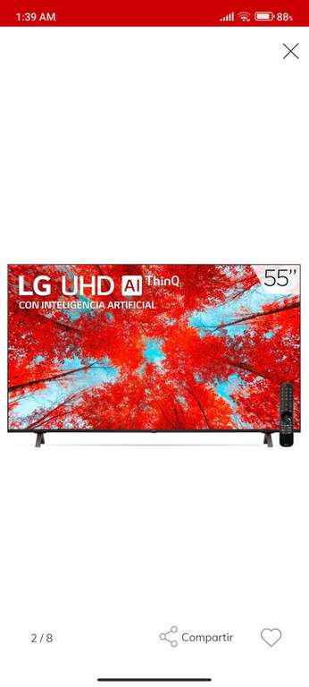Claro Shop: LG UHD TV 55" 4k