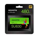 Amazon: ADATA Unidad de Estado Sólido SSD SU630 480 GB 3D NAND , SATA III,QLC,2.5",520 MB/s de lectura y 450 MB/s de escritura