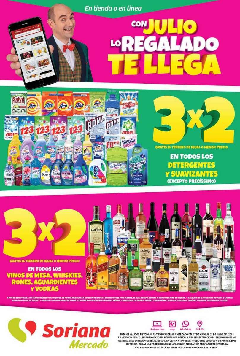 Soriana Express: Julio Regalado 2022: Volante de ofertas del viernes 27/05  al jueves 02/06. - promodescuentos.com