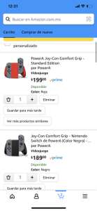 Amazon: Joy-Con Confort Grip Nintendo Switch (Prime)