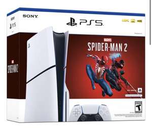 Home Depot: Consola PlayStation 5 Slim - version standard (disco) con juego Spiderman pagando con BBVA 12 msi