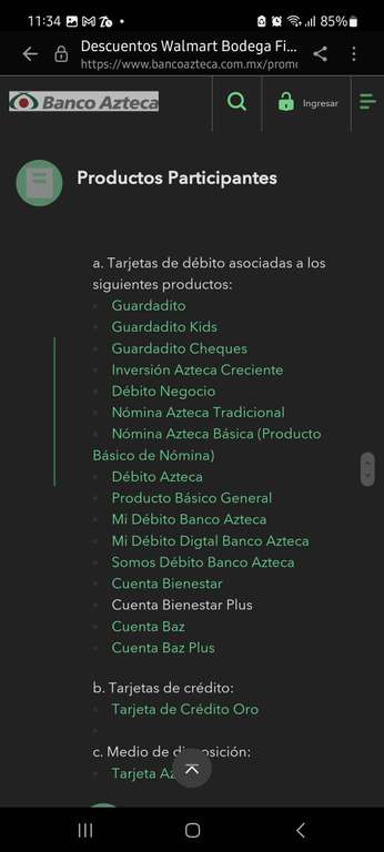 Banco Azteca: 10% de bonificación en Walmart y Bodega Aurrera + cupón electrónico de $500 pesos para segunda compra