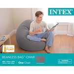 Amazon: Intex Beanless Bag Silla Inflable, 107 cm x 104 cm x 68.5 cm, beige