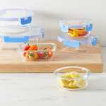 Amazon: Recipiente de vidrio para almacenamiento de alimentos con tapa de bloqueo sin BPA, juego de 14