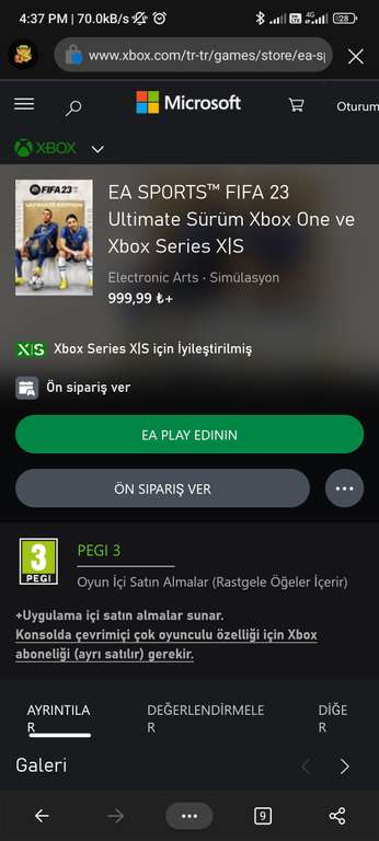 FIFA 23 Xbox Turquía vpn