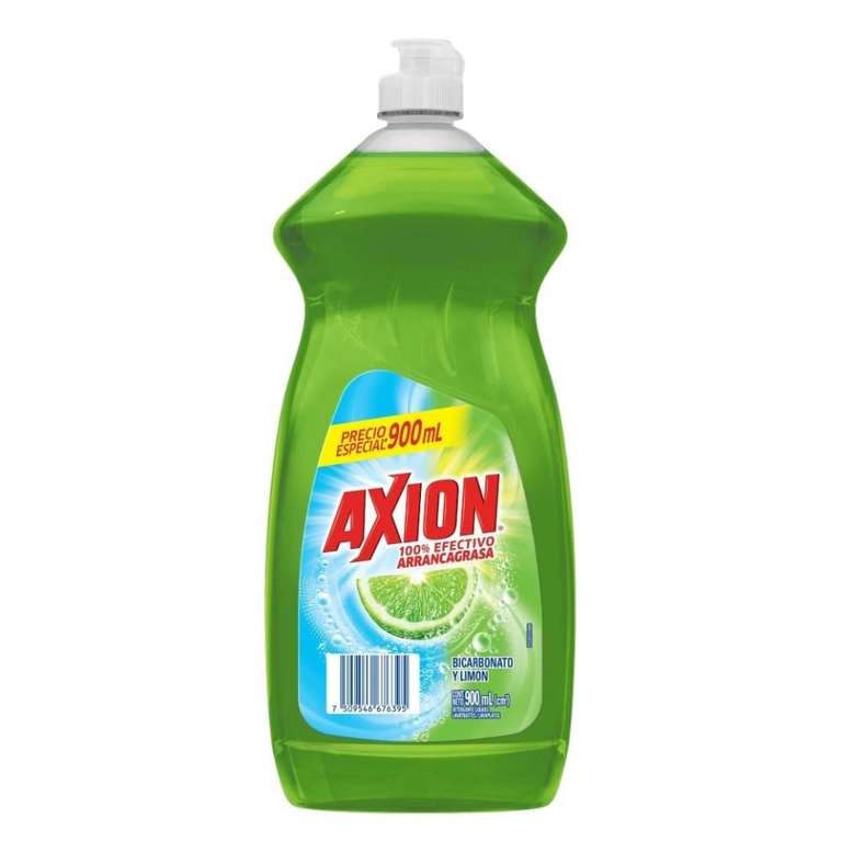 Walmart: Lavatrastes líquido Axion bicarbonato y limón 900 ml