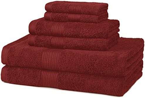 Amazon: Juego de 6 toallas de algodón marca Amazon