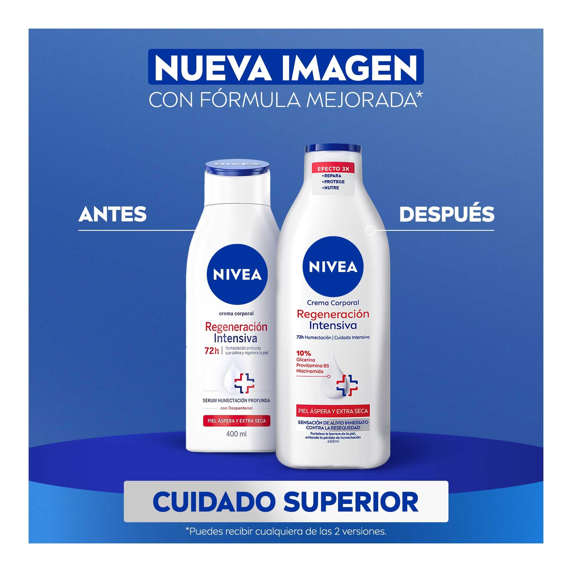 AMAZON: NIVEA Crema Corporal Humectante Regeneración Intensiva 400 ml (Comprando 2 piezas + Planea y Ahorra)