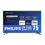 Bodega Aurrera: TV Philips 75 Pulgadas Roku 4K Ultra HD LED 75PUL6653/F8