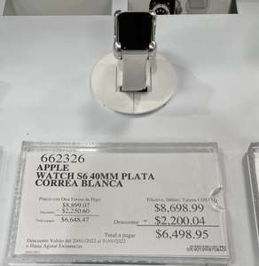 Apple Watch Series 6 40 mm blanco Costco (Nacional)