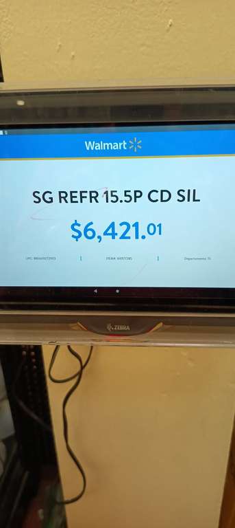 Walmart refrigerador Samsung top mount 16 pies última liquidación