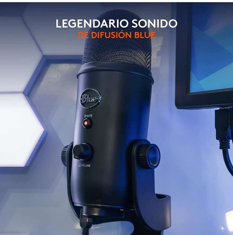 Amazon: micrófono Blue Yeti color negro