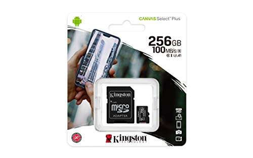 Amazon: Kingston MicroSDXC Select Plus 256GB