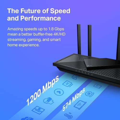 Amazon: TP-Link AX1800 Dual-Band Wi-Fi 6 Smart Router Archer AX21