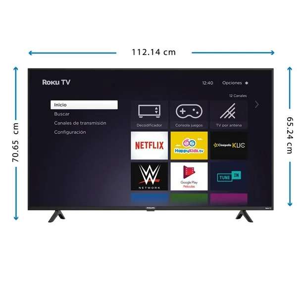 Walmart: TV Philips 50 Pulgadas Roku 4K Ultra HD LED 50PFL5756/F8