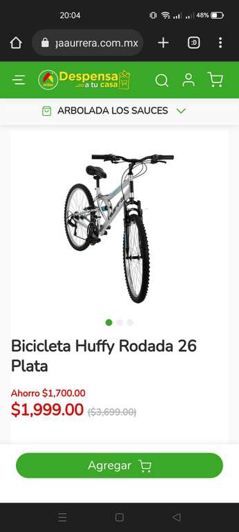 Bodega Aurrera: Bicicleta Huffy rodada 26