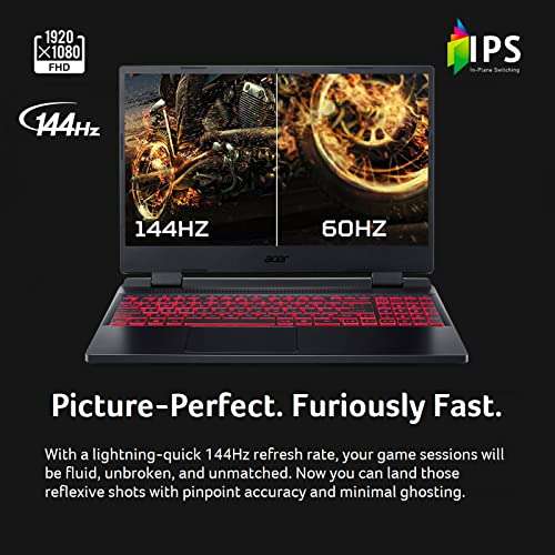 Amazon: Acer Nitro 5 Gaming Laptop|Intel Core i5-12500H|NVIDIA GeForce RTX 3050|15.6" FHD 144Hz IPS|8GB DDR4|512GB PCIe|Killer Wi-Fi 6