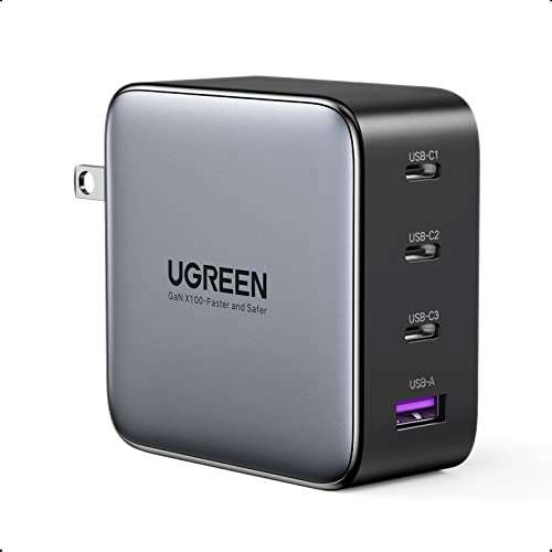 UGREEN 20W Cargador USB C Portátil Carga Rápida Compatible con iPhone 15 14  Pro, Galaxy S24