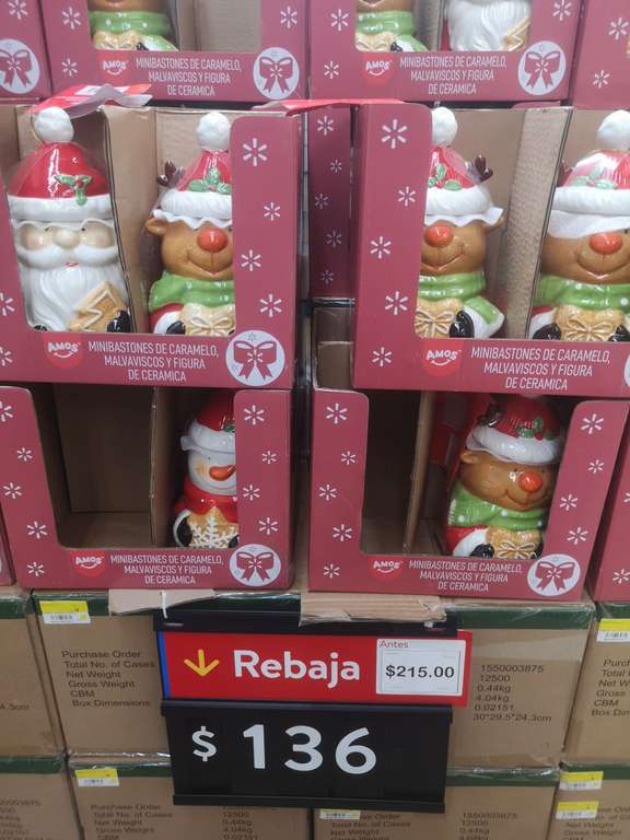 Walmart: Figura ceramica navideña con dulces