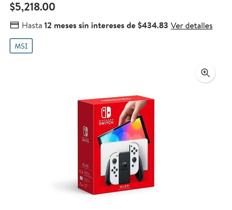 Nintendo Switch Oled, Bodega Aurrera | Precio pagando con cupón desde la app