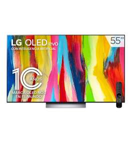 Palacio de Hierro: Pantalla LG OLED TV Evo 55" 4K SMART TV con ThinQ AI OLED55C2PSA | Pagando con AMEX