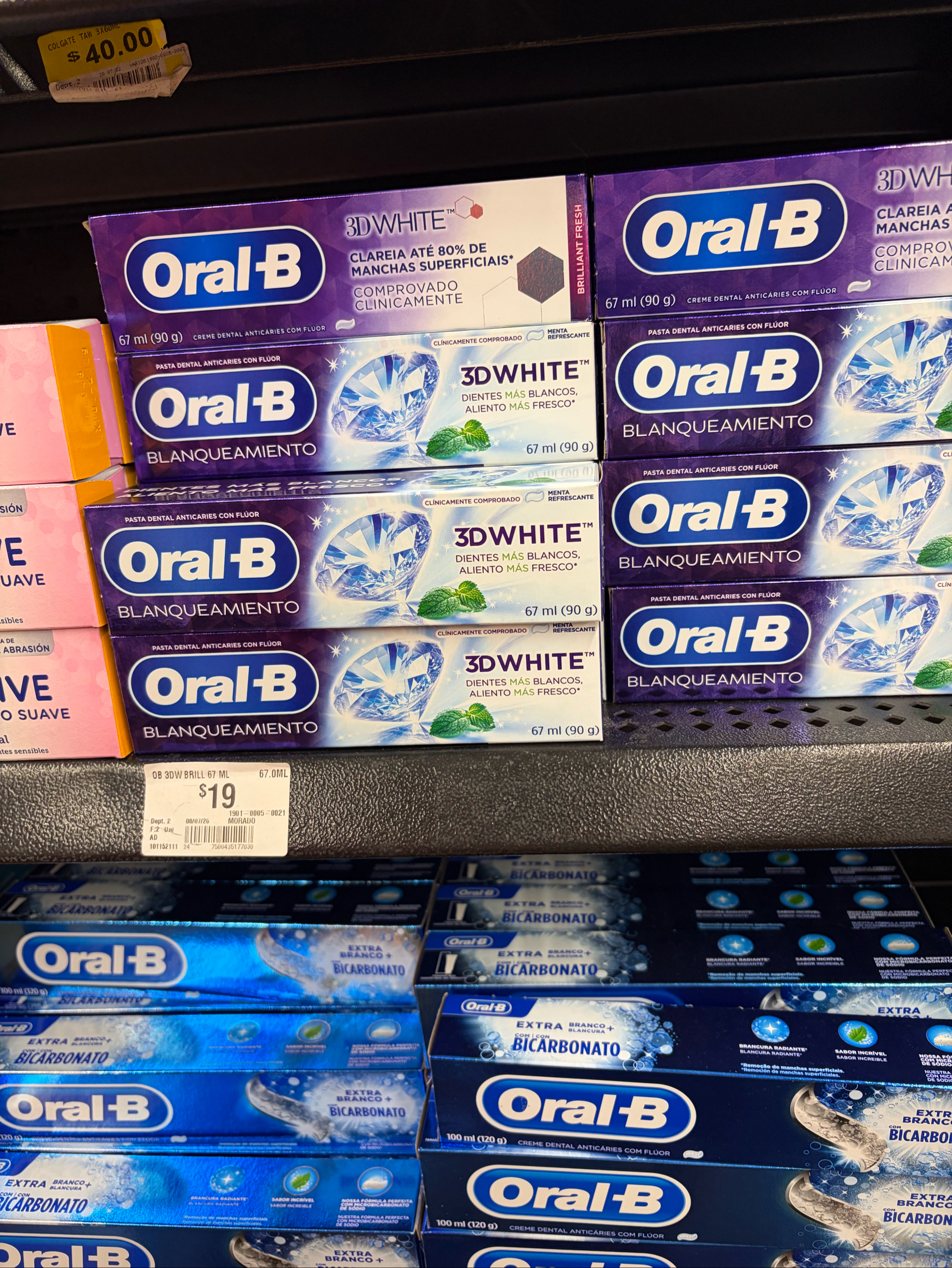 Walmart tienda fisica puebla ciudad judicial pasta dental oral B