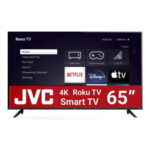 Bodega Aurrera: TV JVC 65 Pulgadas Roku 4K LED SI65URF