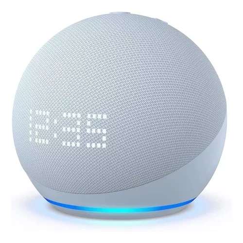 Mercado Libre - Echo Dot 5th Gen con reloj - asistente virtual Alexa
