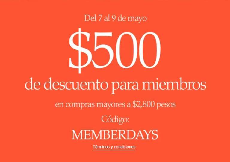 Nike: Member Days $500 de descuento