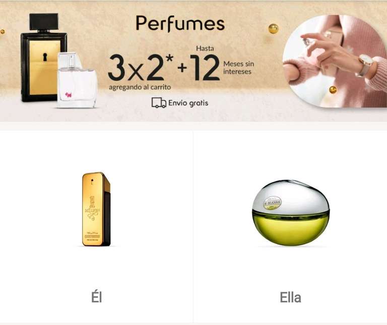 Linio: 3x2 en perfumería, productos seleccionados y hasta 12 msi