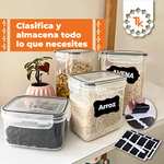 Amazon: Juego de recipientes herméticos para almacenamiento de alimentos, organización y almacenamiento de cocina, sin BPA