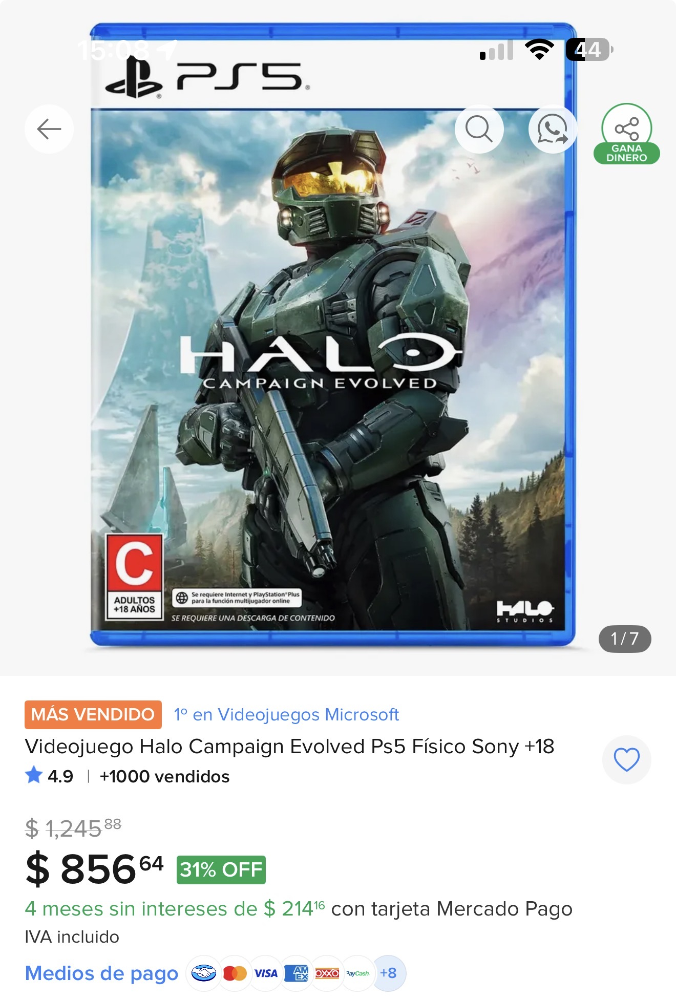 Mercado Libre: Halo PS5
