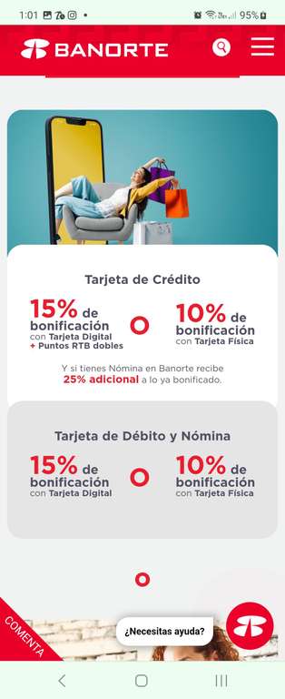 Banorte: Días de compras banorte, 15% de bonificación con tarjeta digital 10% con fisica