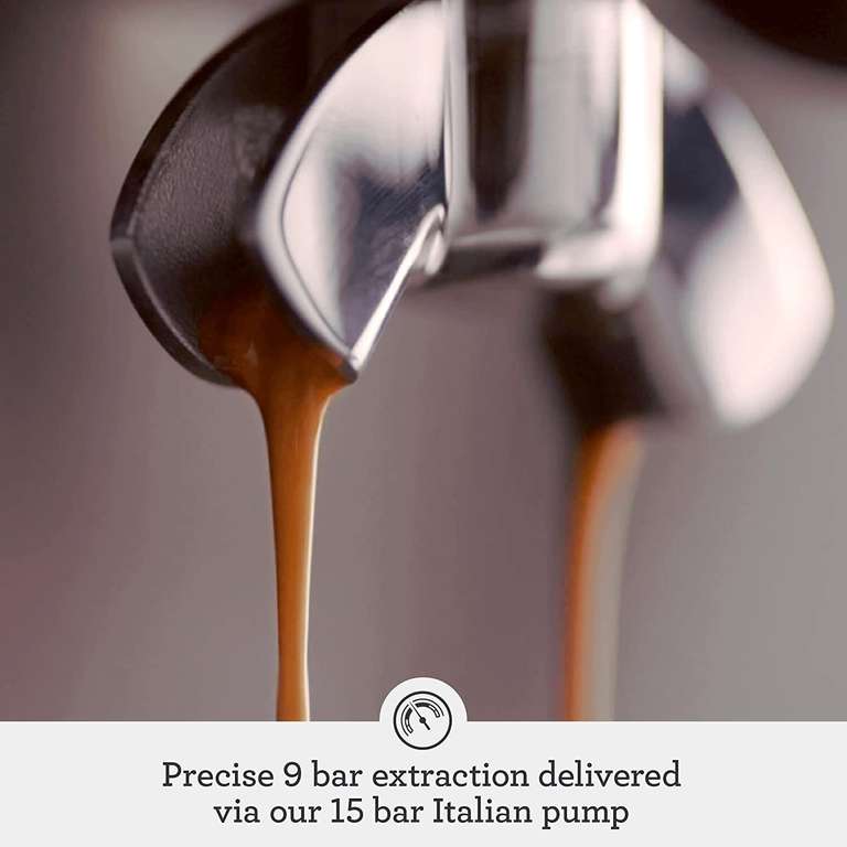 Amazon: Cafetera Breville Barista Pro Espresso, acero inoxidable cepillado, SES878
