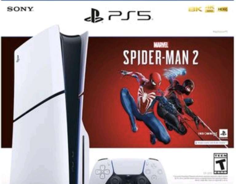 Linio: Consola PlayStation 5 Slim Marvel's Spider Man 2 Bundle | $400 adicionales si te llegó cupón al correo