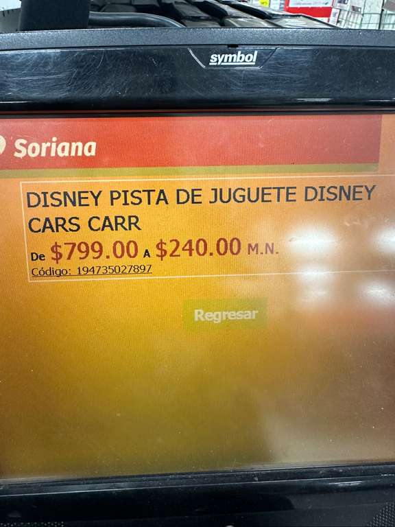 Soriana: Disney Pista Portable Cars