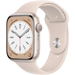 Amazon: Apple Watch Series 8 (GPS, 45mm) - Caja de Aluminio Blanco Estrella M/L (Versión de USA) (Reacondicionado)