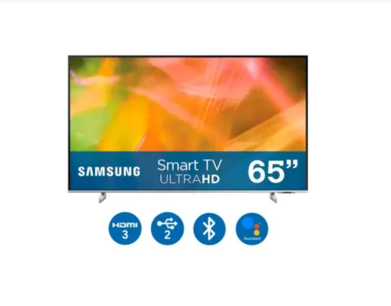 Sam's Club: Samsung AU8200 Series 65 Pulgadas Smart TV Crystal UHD 4K