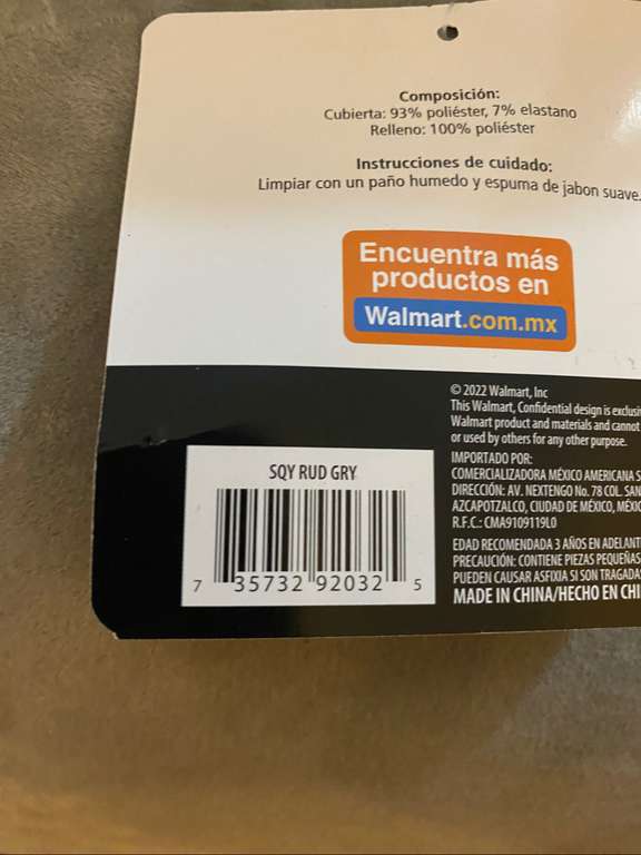 Walmart: Almohada abrazable redonda 55.8cm x 55.8cm